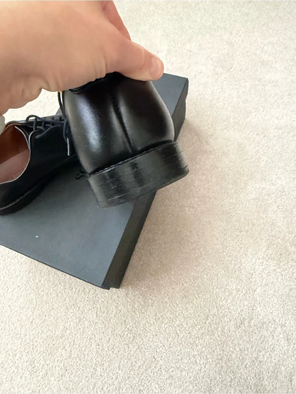 Allen Edmonds || Park Avenue Cap Toe Oxford Leather Shoes Black || Size 7.5 Box